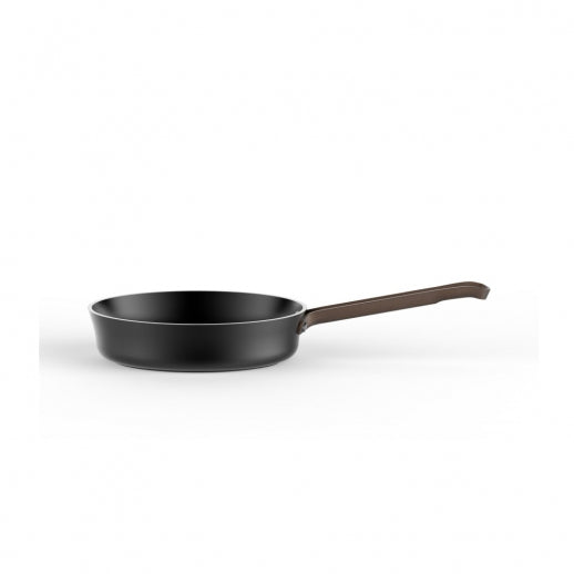 Poêle Alessi Edo 24 cm avec Long Manche – Poêle en Acier au Design Élégant