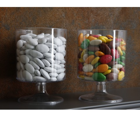 Récipient cylindrique en plastique Bigiemme D 12,5 cm H 12 cm