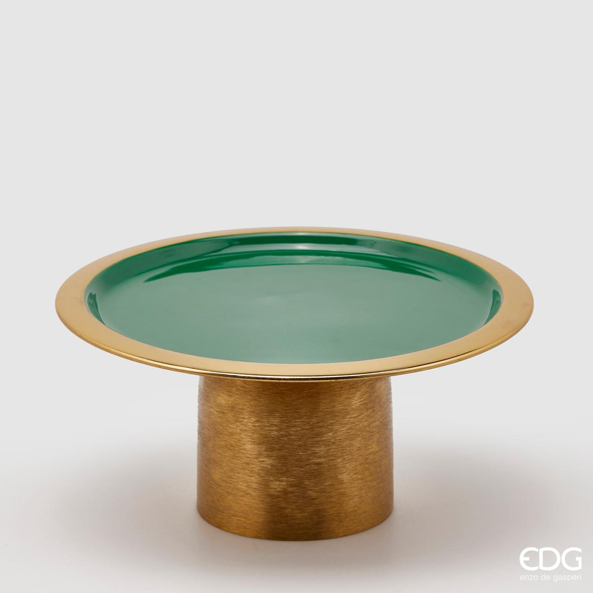 Support De Noël Charm Rond Émaillé H14 D29 Vert