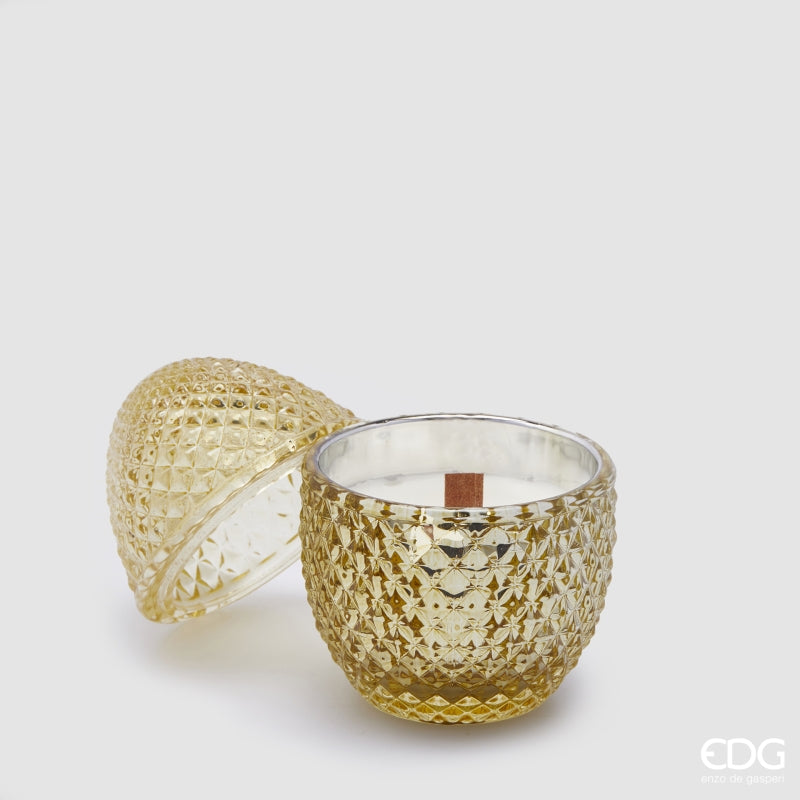 EDG Enzo De Gasperi L'Ove Bougie en forme d'œuf avec parfum H 12 cm P 8 cm Gingembre et chaud
