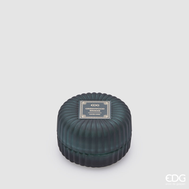 Bougie parfumée au jasmin EDG Enzo De Gasperi H.5 D.8 C4 Brise de bois vert