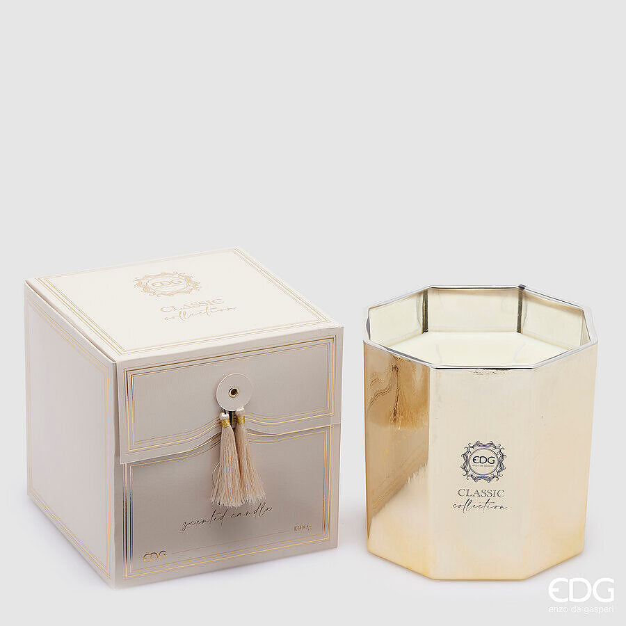 Bougie classique parfumée EDG Enzo De Gasperi H 15,5 cm P 15,5 cm Oud
