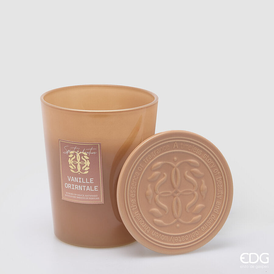 EDG Enzo De Gasperi Bougie Symbol Parfumée Cardamom Snaps H16 Ø13 cm – Idée Cadeau Noël