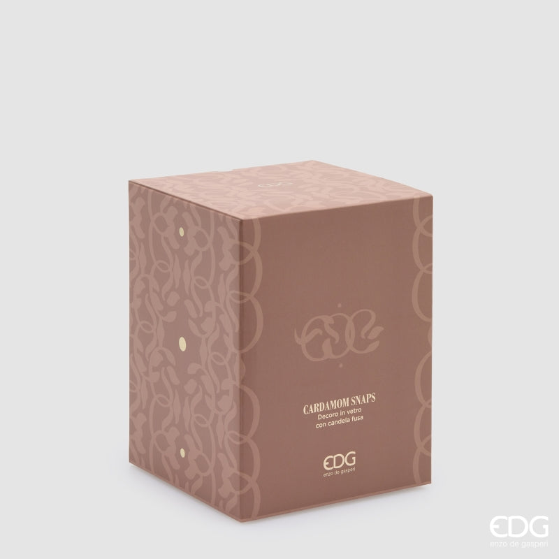 EDG Enzo De Gasperi Bougie Symbol Parfumée Cardamom Snaps H16 Ø13 cm – Idée Cadeau Noël