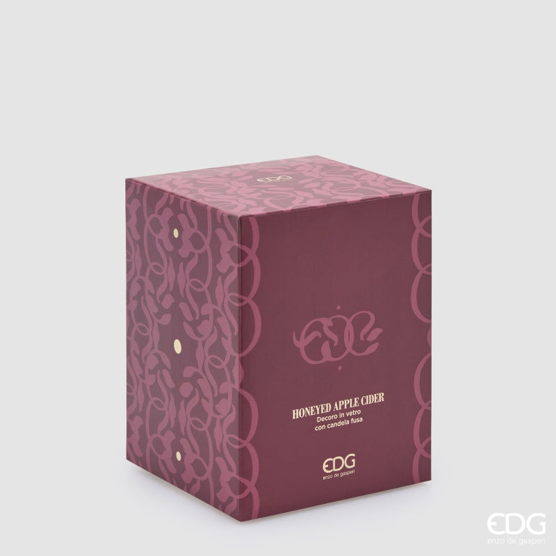 EDG Enzo De Gasperi Bougie Symbol Parfumée Honeyed Apple Cider H16 Ø13 cm – Idée Cadeau Noël