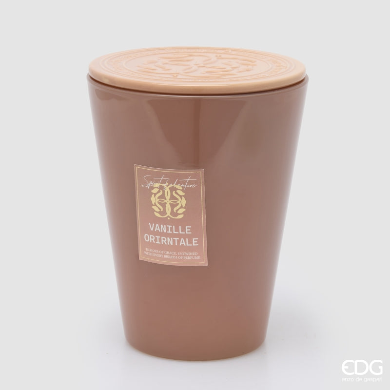 EDG Enzo De Gasperi Bougie Symbol Parfumée Cardamom Snaps H23 Ø18,5 cm – Idée Cadeau Noël
