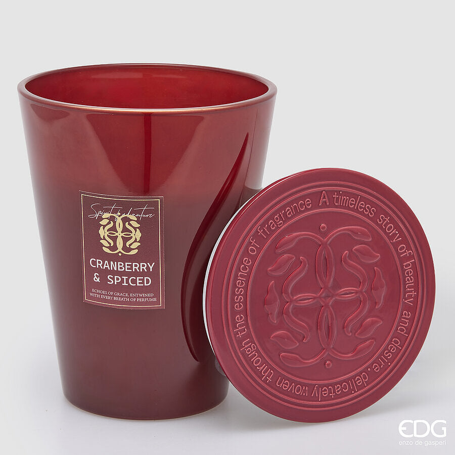 EDG Enzo De Gasperi Bougie Symbol Parfumée Honeyed Apple Cider H23 Ø18,5 cm – Idée Cadeau Noël