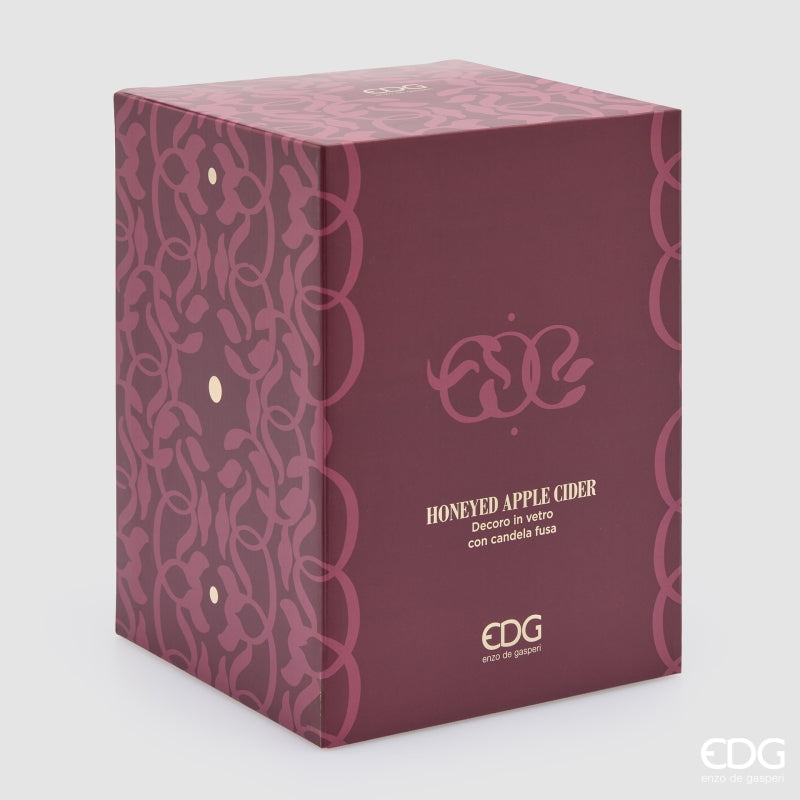 EDG Enzo De Gasperi Bougie Symbol Parfumée Honeyed Apple Cider H23 Ø18,5 cm – Idée Cadeau Noël