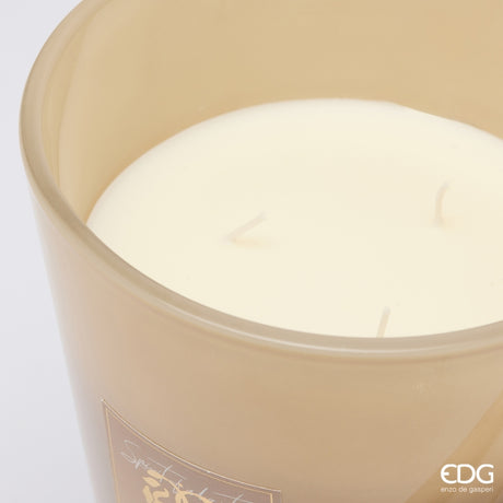 EDG Enzo De Gasperi Bougie Symbol Parfumée White Musk H23 Ø18,5 cm – Idée Cadeau Noël