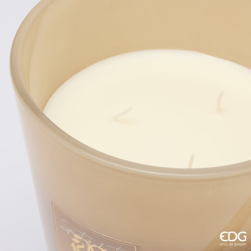EDG Enzo De Gasperi Bougie Symbol Parfumée White Musk H23 Ø18,5 cm – Idée Cadeau Noël