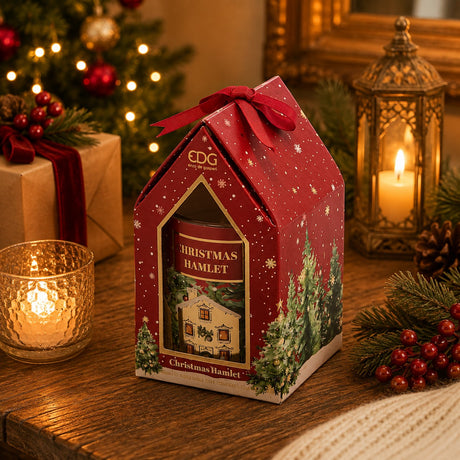 EDG Enzo De Gasperi Bougie Noel Parfumée Cidre de Pomme et Miel H8 Ø7 cm – Bougie de Noël