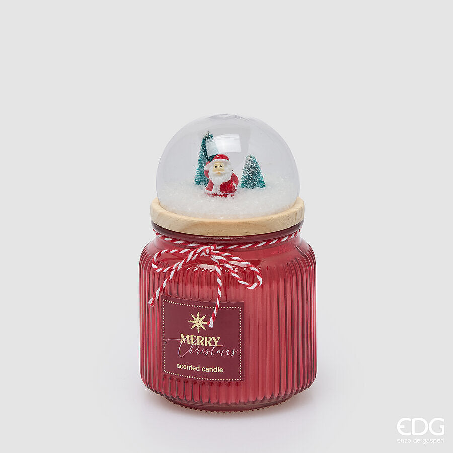 EDG Enzo De Gasperi Bougie Noël Dôme Parfumée Honeyed Apple Cider H15 Ø10 cm – Décoration de Noël