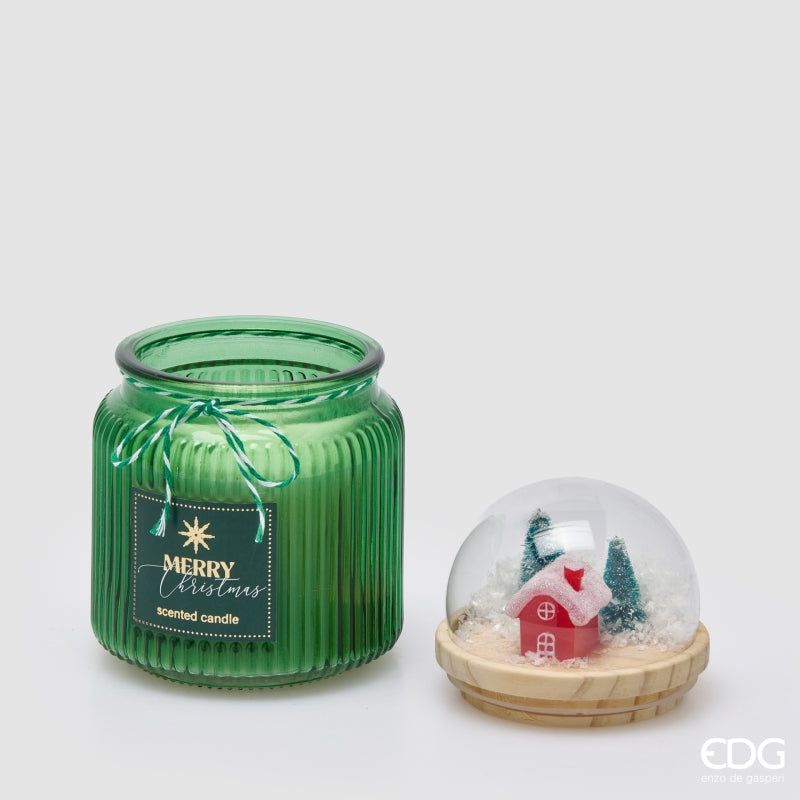 EDG Enzo De Gasperi Bougie Dôme Parfumée Cardamom Snaps H15 Ø10 cm – Décoration de Noël