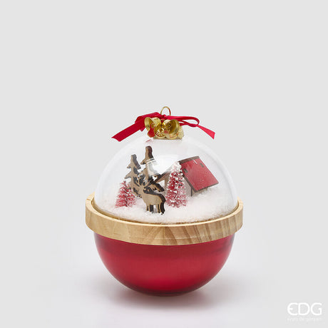 EDG Enzo De Gasperi Bougie Parfumée avec Dôme Honeyed Apple Cider H12 Ø11 cm – Idée Cadeau Noël