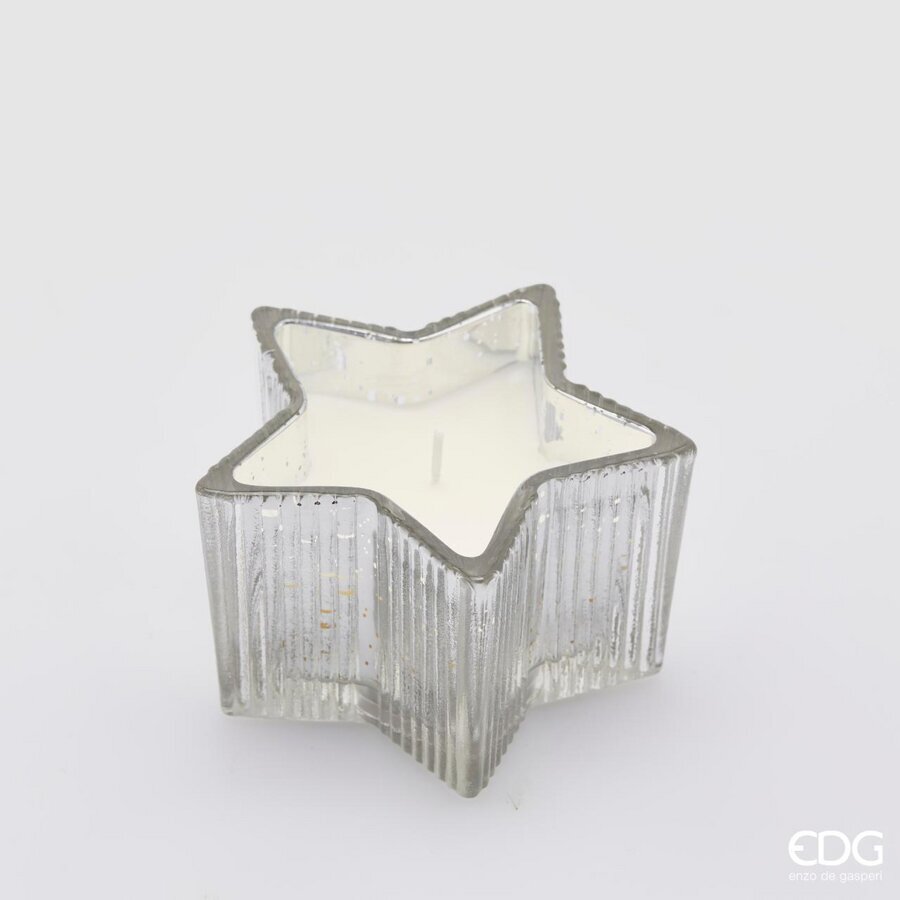 Christmas Star Candle H 6.5 Cm D 10.5 Cm Vanilla Gift Box 