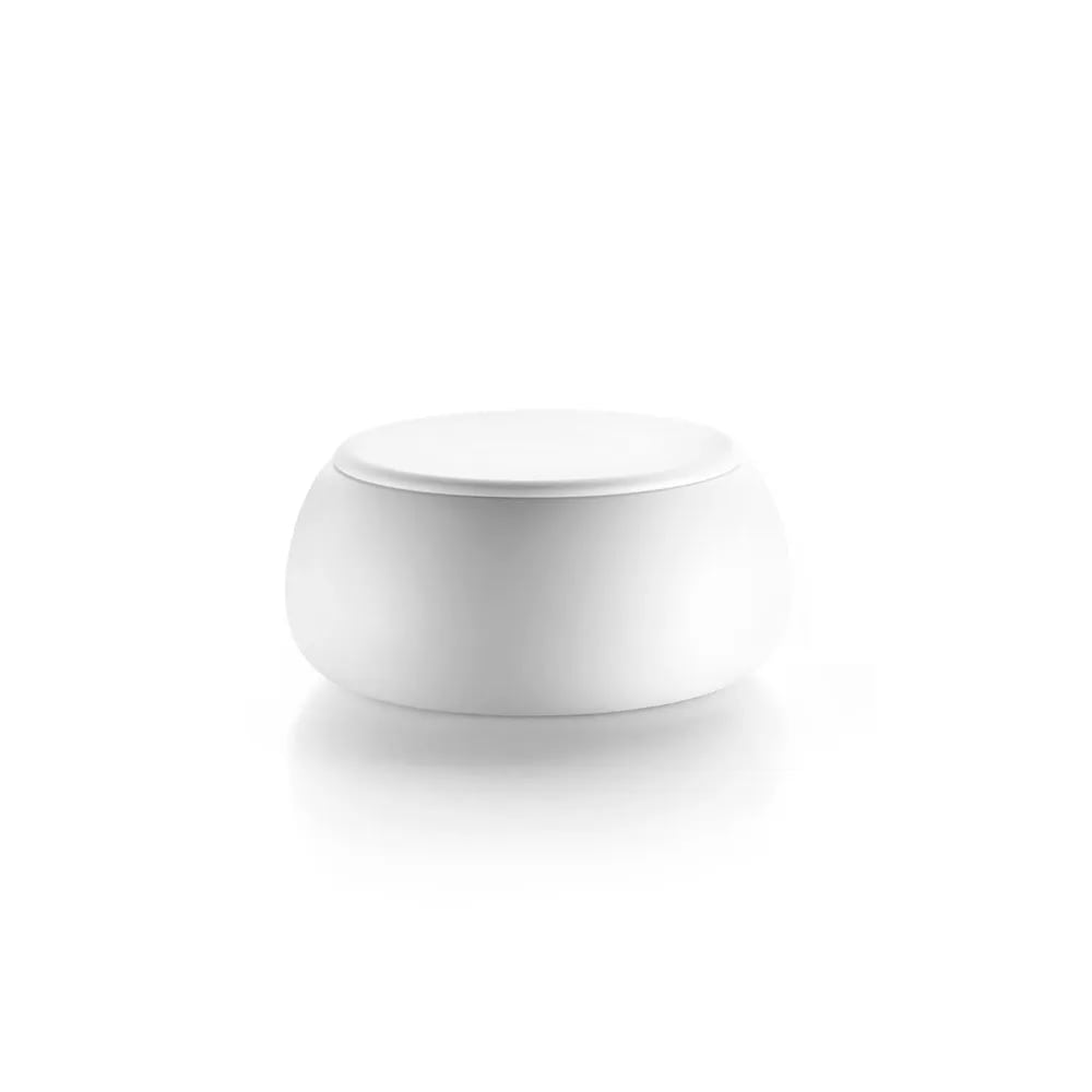 plust plust t ball tavolino contenitore con piano bianco
