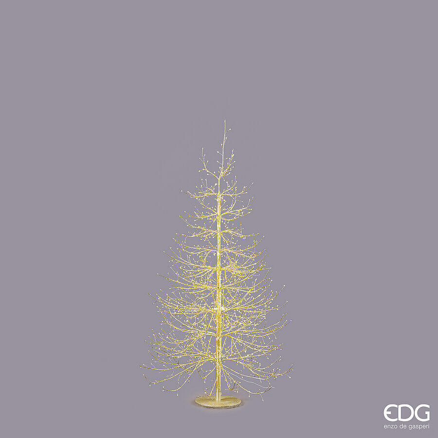EDG Enzo De Gasperi Sapin de Noël Hêtre Rich 1440 MicroLED H150 Ø105 cm IP44 – Sapin Lumineux pour Extérieur