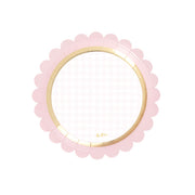 Assiettes Givi Baby Chic D 18 cm Rose Lot 8 pièces