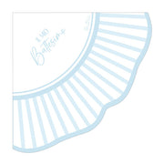 Serviettes Givi Smerlo Liberty My Baptism Bleu 33 x 33 cm Lot 16 pièces Bleu