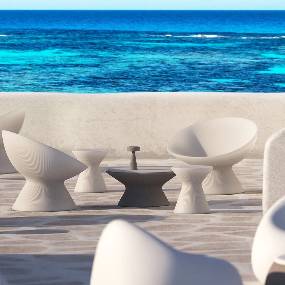 Table basse Plust Fade pour intérieur et extérieur en argile