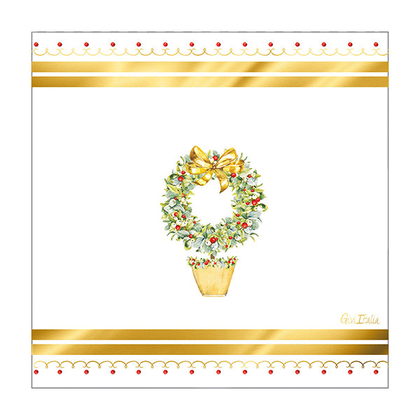 Serviettes de Noël Givi Joyeux Noel 33 x 33 cm, 16 pièces