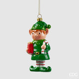 Décoration de Noël EDG Enzo De Gasperi Elfe H 12,5 cm L 4 cm L 6 cm Vert Mix