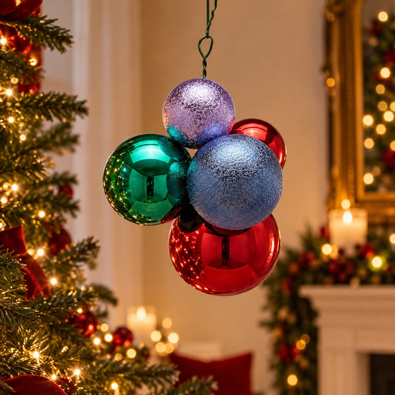 EDG Enzo De Gasperi Décoration de Noël Grappe 5 pcs Groove Mix - Modèle 1