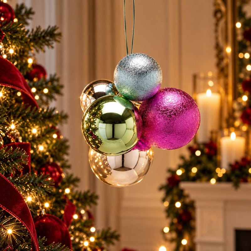 EDG Enzo De Gasperi Décoration de Noël Grappe 5 pcs Groove Mix - Modèle 2