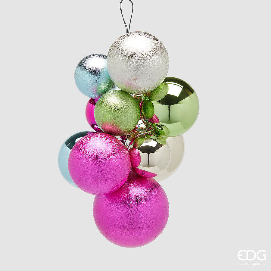 EDG Enzo De Gasperi Décoration de Noël Grappe 10 pcs Groove Mix - Modèle 2
