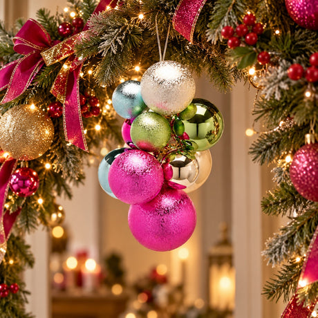EDG Enzo De Gasperi Décoration de Noël Grappe 10 pcs Groove Mix - Modèle 2
