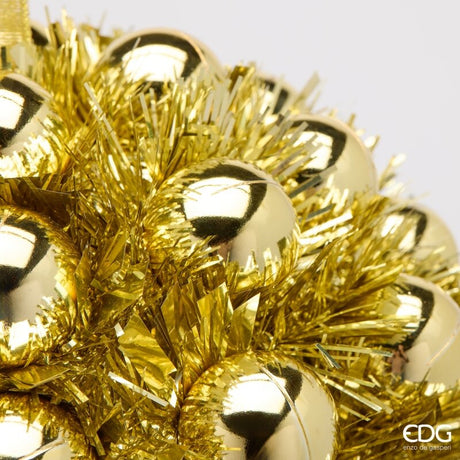 EDG Enzo De Gasperi Décoration Boule avec Perles Ø25 cm – Ornement de Noël