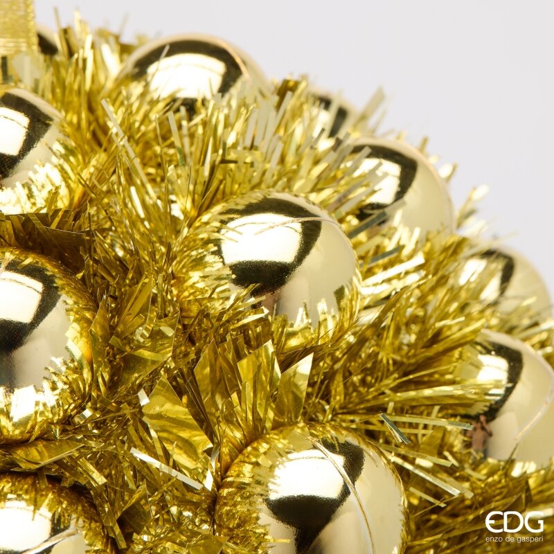 EDG Enzo De Gasperi Décoration Boule avec Perles Ø25 cm – Ornement de Noël