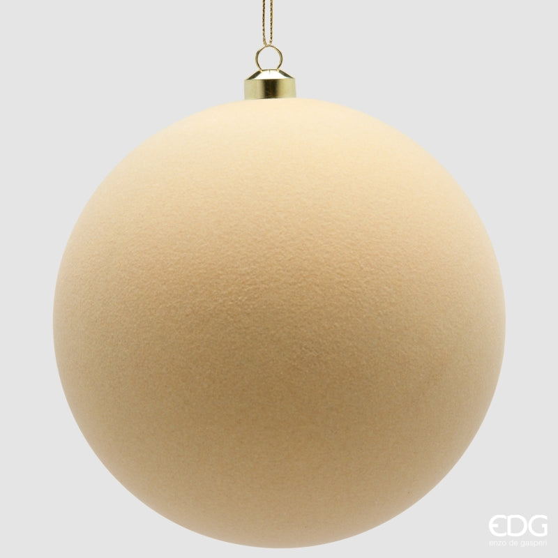 Boules de Noël EDG Enzo De Gasperi en Velours Brown Mix Ø20 cm – Set 3 pcs