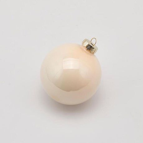 EDG Enzo De Gasperi Palline di Natale in Vetro Champagne 10 cm, Set 4 pz