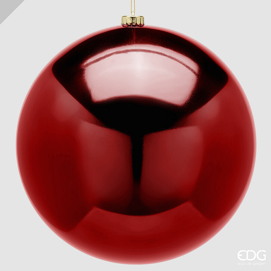 Boule de Noël EDG Enzo De Gasperi Brillante Burgundy Ø25 cm – Décoration Noël