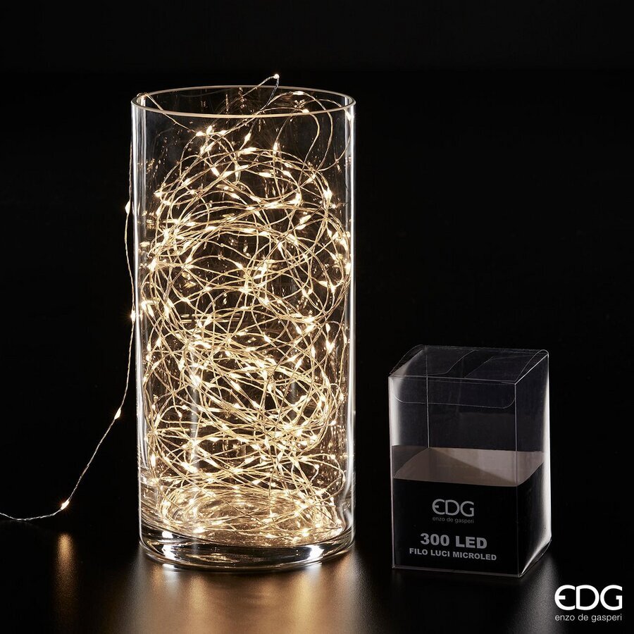Guirlande lumineuse de Noël EDG Enzo De Gasperi MicroLed X 300 22,5 + 3 m Ivoire