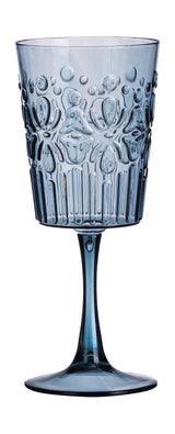 regalo italiano regalo italiano calice vino plastica wieky ass d 9 cm h 20 cm grigio blu o porpora 1 pz ean 8021785673588