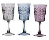 regalo italiano regalo italiano calice vino plastica wieky ass d 9 cm h 20 cm grigio blu o porpora 1 pz ean 8021785673588