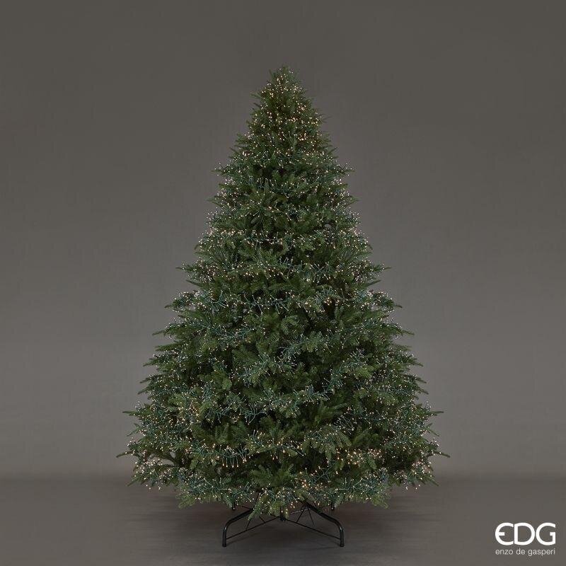 EDG Enzo De Gasperi Sapin de Noël Pin Spark H 270 cm D 198 cm 8400 LED Vert