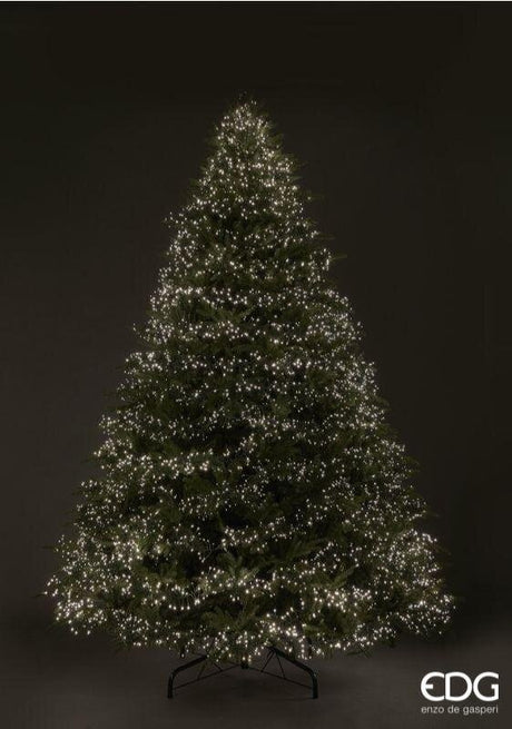 EDG Enzo De Gasperi Sapin de Noël Pin Spark H 270 cm D 198 cm 8400 LED Vert
