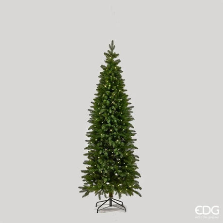 Sapin de Noël EDG Enzo De Gasperi Slim Green Pine H 210 cm P 81 cm 480 MiniLed
