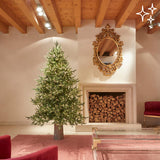 Albero di Natale Pino Luxury H 180 Cm D 136 Cm con 3.000 Led Verde - OFFERTA ULTIMO PEZZO