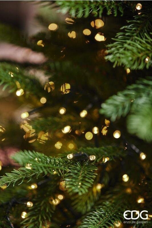Sapin de Noël de luxe EDG Enzo De Gasperi en pin, hauteur 180 cm, diamètre 136 cm, avec 3 000 LED vertes