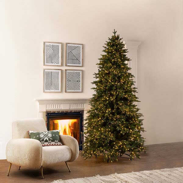 Crystal Pine Christmas Tree 2,500 MiniLed H 240 Cm D 139 Cm Ip 44 - LAST PIECE OFFER