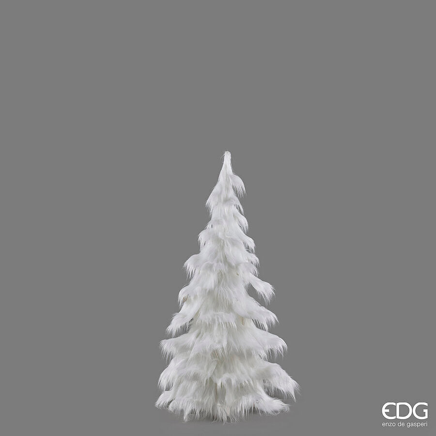 EDG Enzo De Gasperi Pino Furry Blanc H150 Ø90 cm – Sapin de Noël Blanc