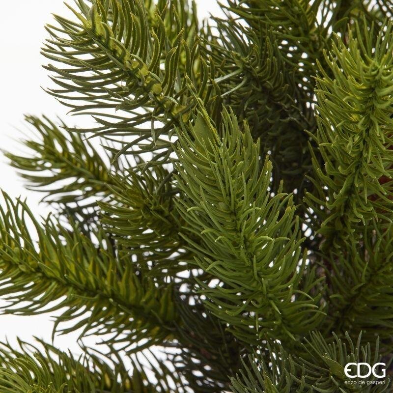 EDG Enzo De Gasperi Couronne Verte de Sapin avec Pommes de Pin Ø48 cm – Décoration de Noël