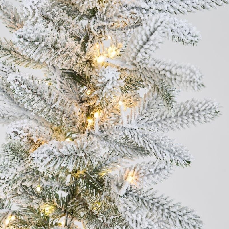 EDG Enzo De Gasperi Festone Pino Cortina Innevato 400 LED L270 cm – Festone Natalizio Luminoso