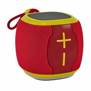 L'Arcolaio Speaker Bluetooth Cube FM Rouge/Jaune 10x10x9,2 cm