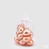 edg enzo de gasperi edg enzo de gasperi decorazione uovo chioccia opaco lucido cf 12 pz h 6 cm salmone ean 8059824244703