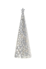 Lampe de Noël décorative Sompex Glamour H 44 cm Argent